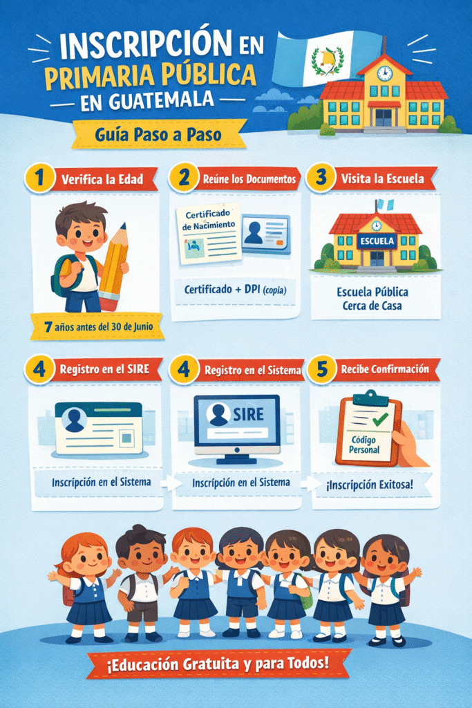 Como inscribir a tu hijo en primaria publica en guatemala