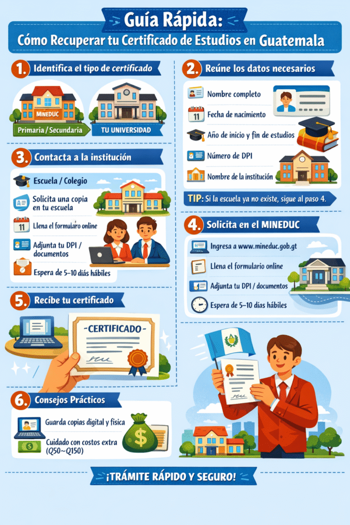 como-recuperar-mi-certificado-de-estudios-en-guatemala