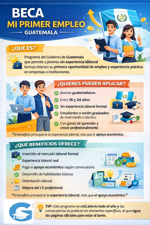 beca mi primer empleo Guatemala